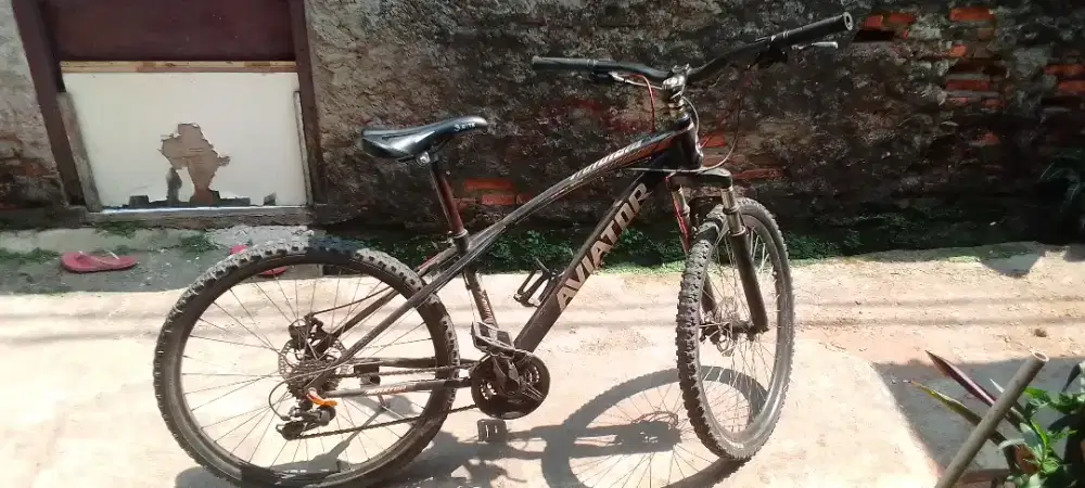 Sepeda gunung MTB 26 Aviator steel AT 2690 ATX, size 17