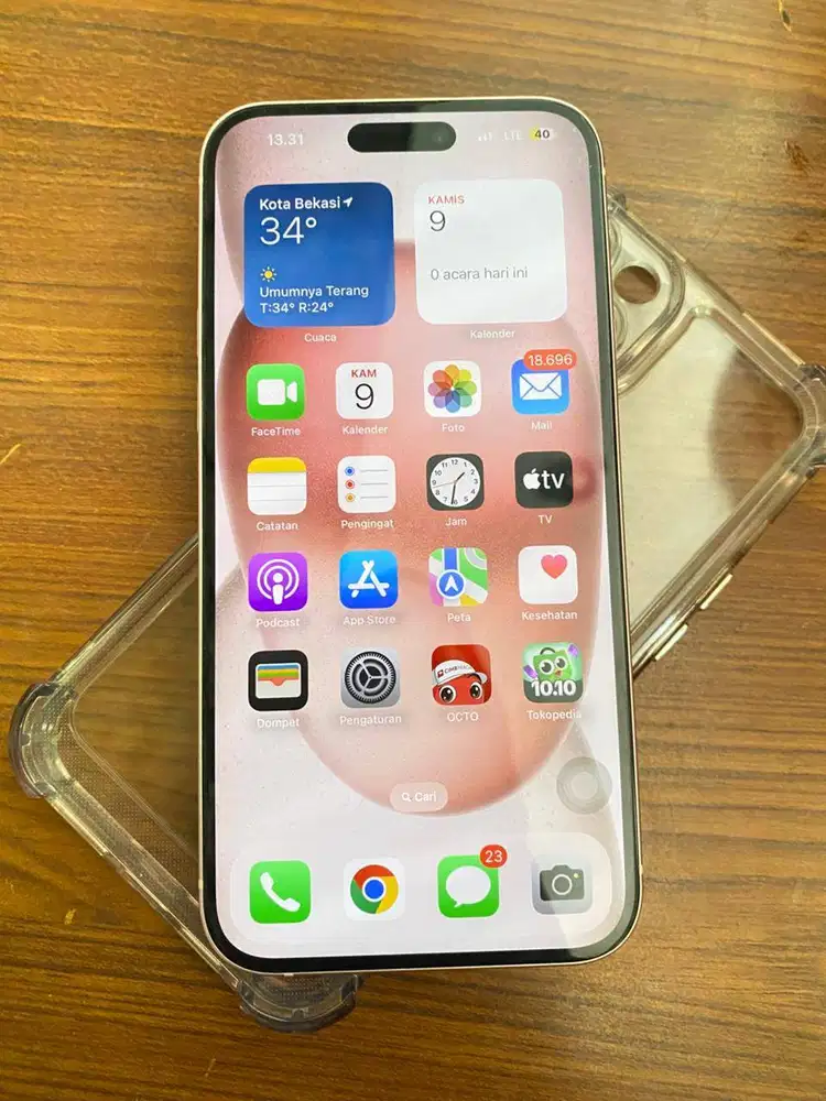 Iphone 15+ Plus 128GB Mulus Fullset Inter