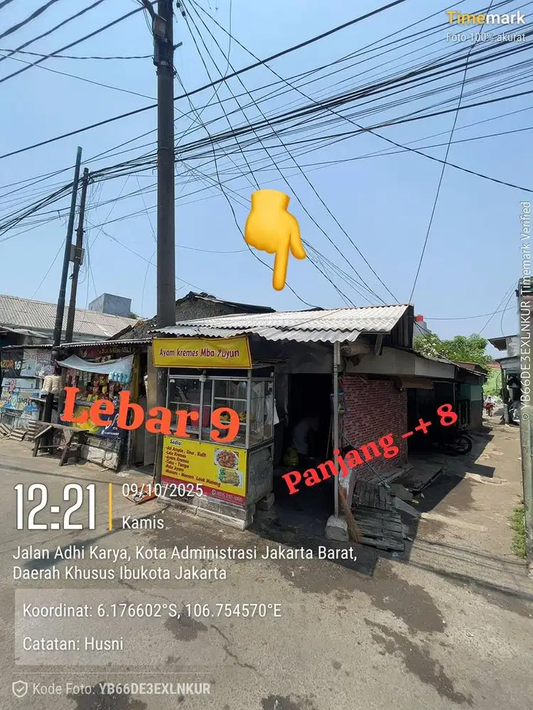 Tanah Dijual Rumah Tua Cocok utk Tempat Usaha