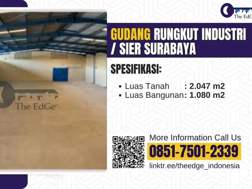 Disewakan Gudang Rungkut Industri Surabaya - The EdGe
