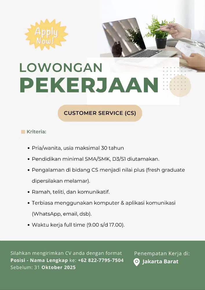 Lowongan Pekerjaan
