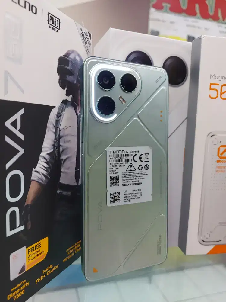 TECNO POVA 7 5G 16/256GB PEMAKAIAN 2 MINGGU FULLSET ORI BAWAAN