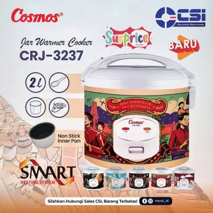 OBRAL CUCI GUDANG Rice Cooker Cosmos Penanak Nasi bergaransi Resmi