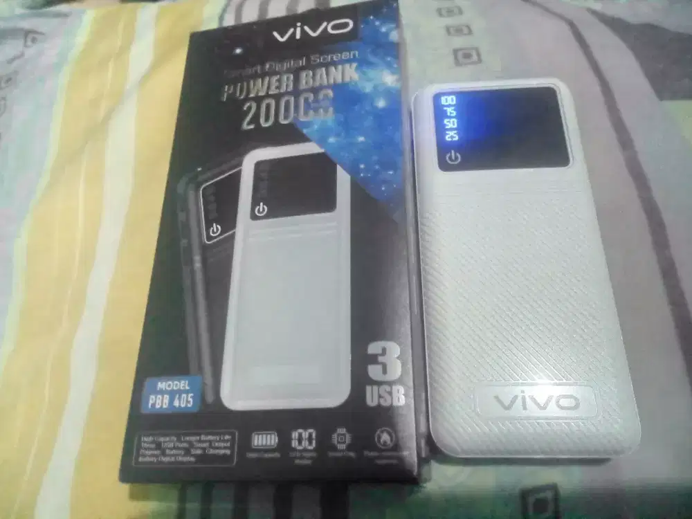 Dijual Powerbank Vivo 20000 mAh pemakaian belum seminggu
