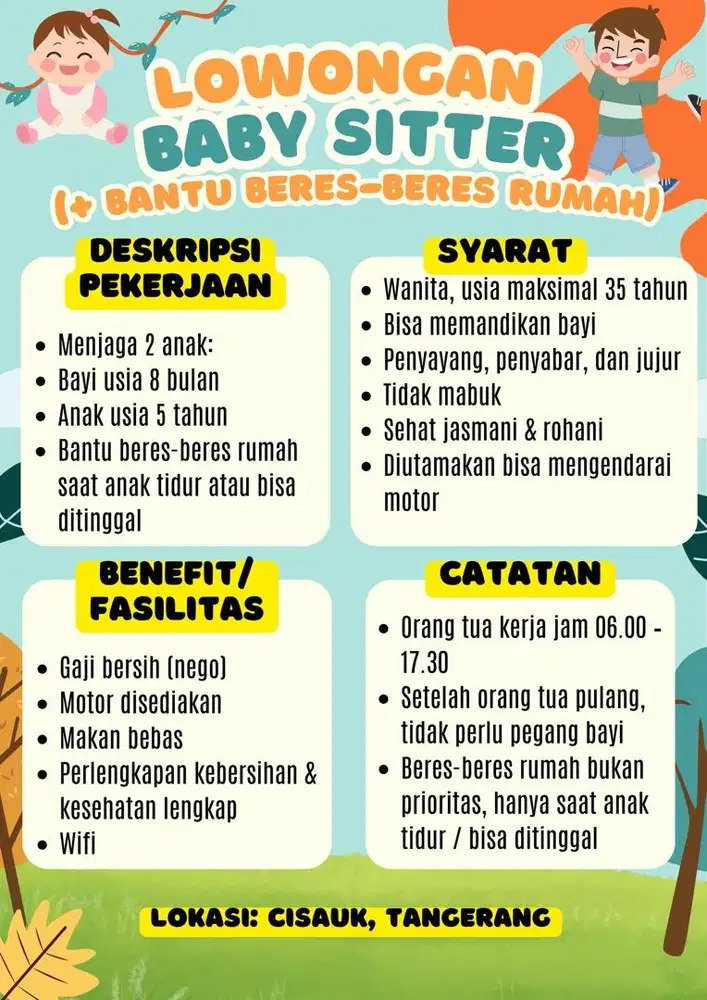 Pengasuh anak/ Baby sitter