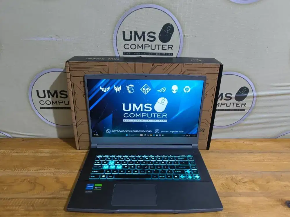 MSI THIN 15 B13UCX CORE I7 13620H Ram 16GB SSD 512GB RTX3050