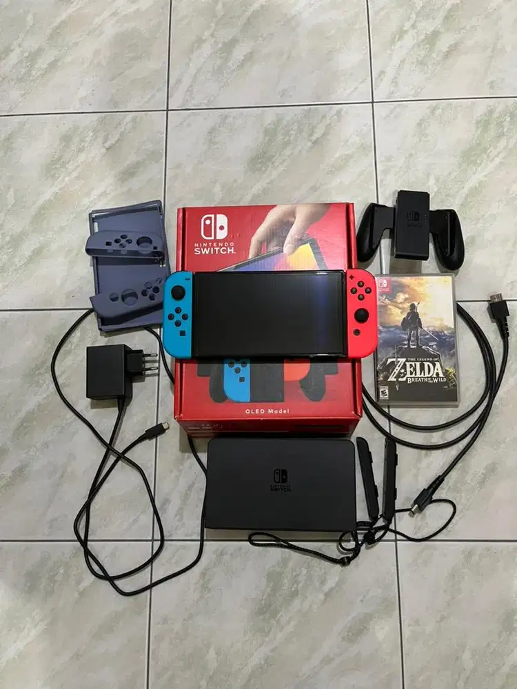 Nintendo Switch Oled model OFW - free game fisik Zelda BotW