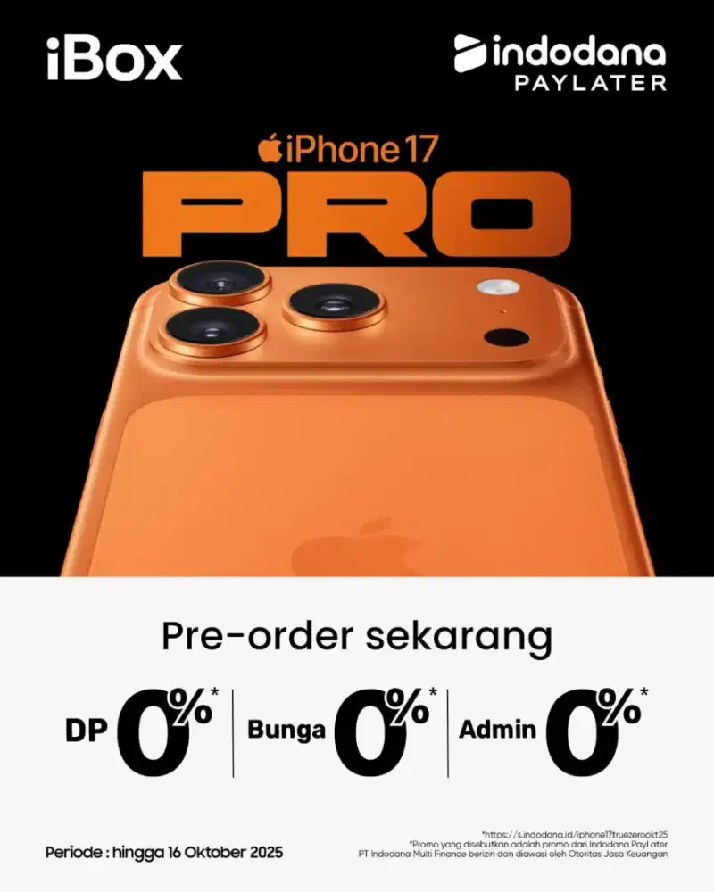 Pre order Iphone 17 cash dan kredit