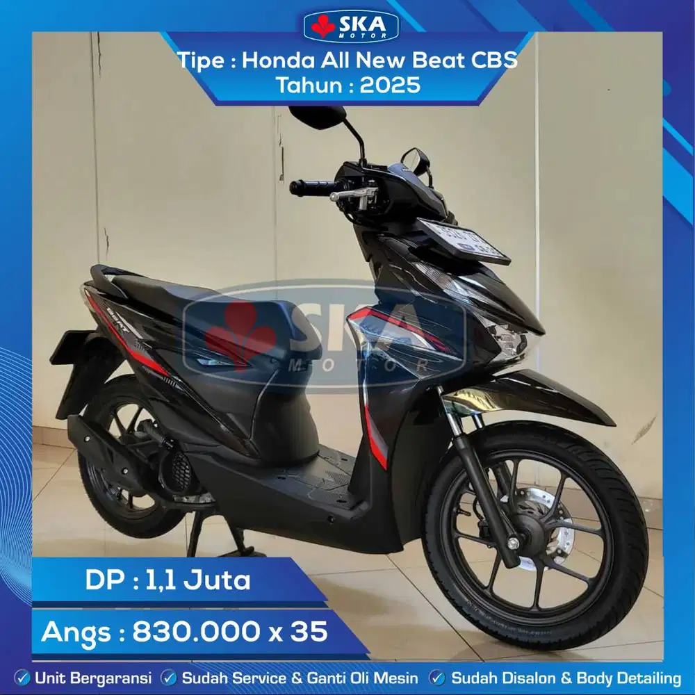 KM BARU 500 Honda All New Beat CBS Tahun 2025