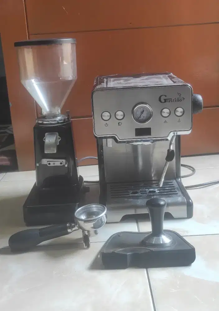 Mesin Kopi Espresso Gustino GS675 / FCM 3605 + Grinder Kuis LD 019