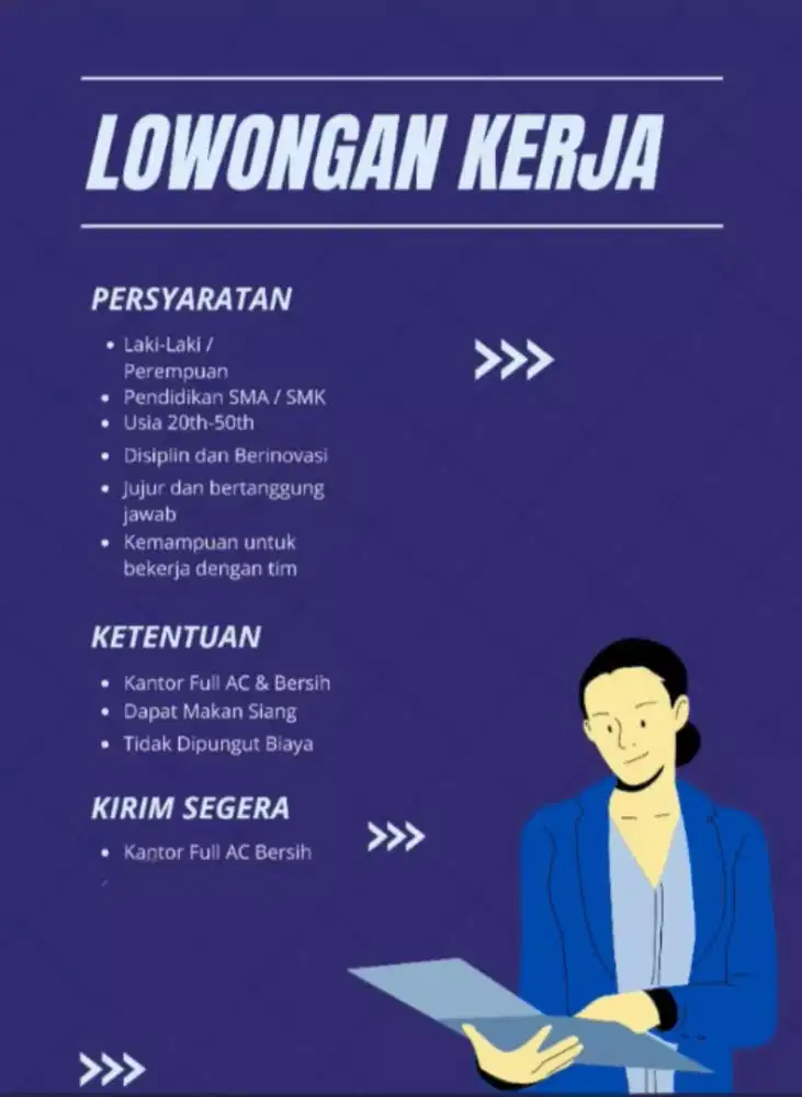 LOWONGAN KERJA ADMINISTRASI