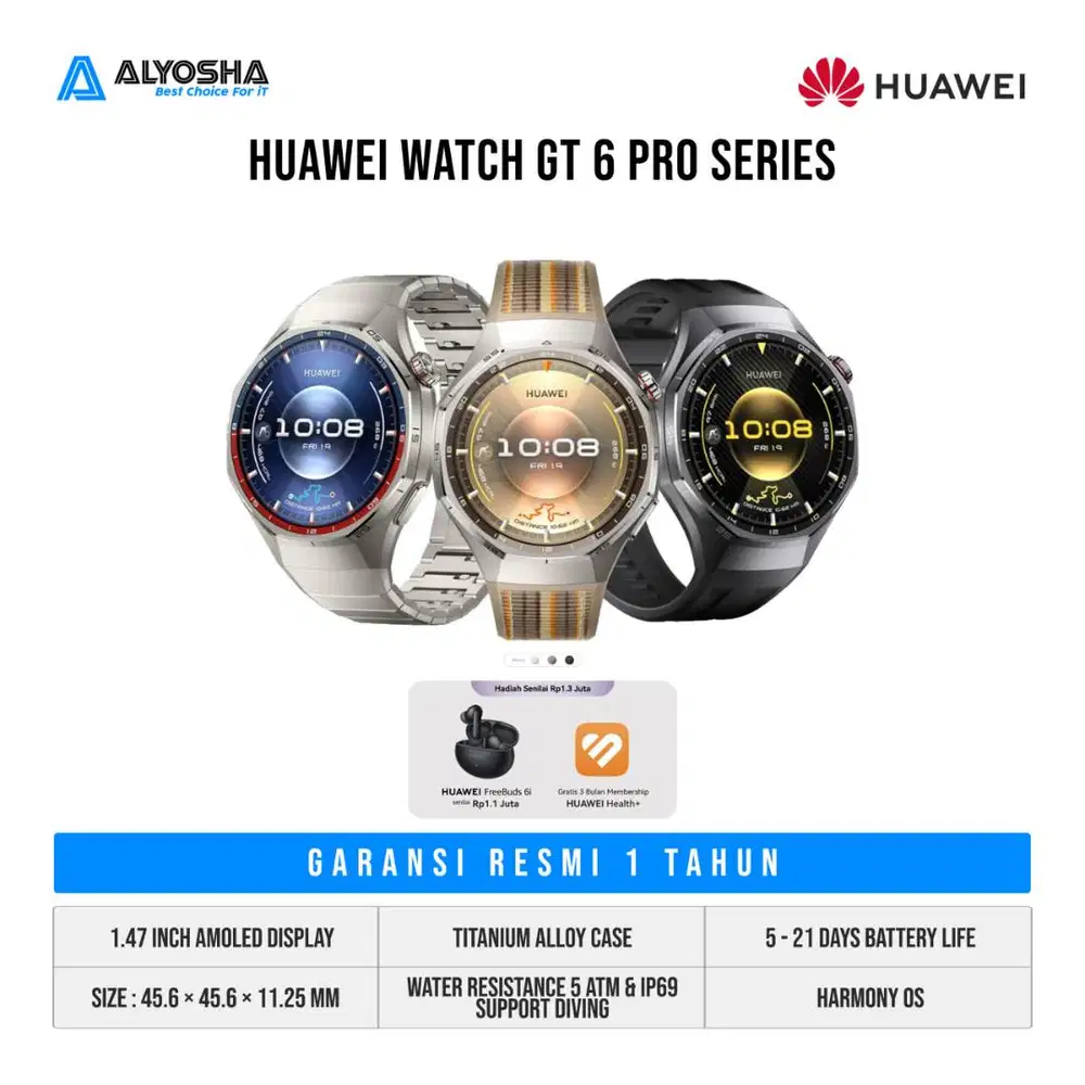 HUAWEI  GT 6 PRO TITANIUM