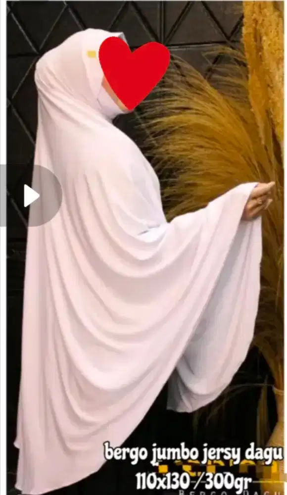 Jilbab bergo jersey