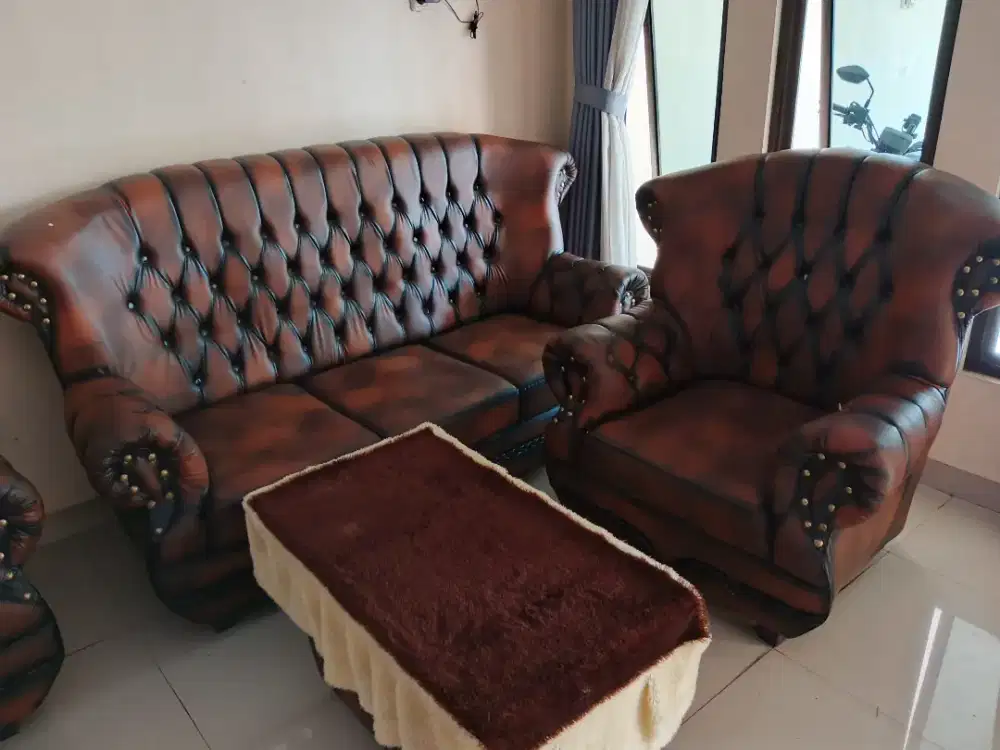 Di jual sofa+meja bekas