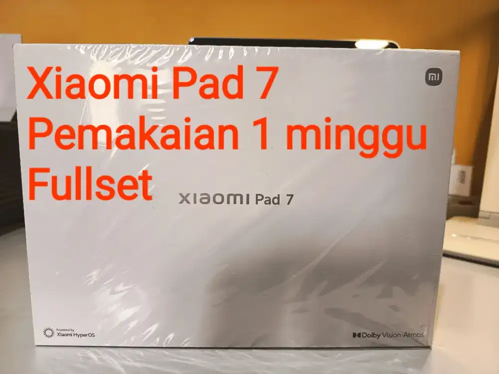 Xiaomi Pad 7 Pemakaian 1 minggu. mulus seperti baru. langsung cod saja