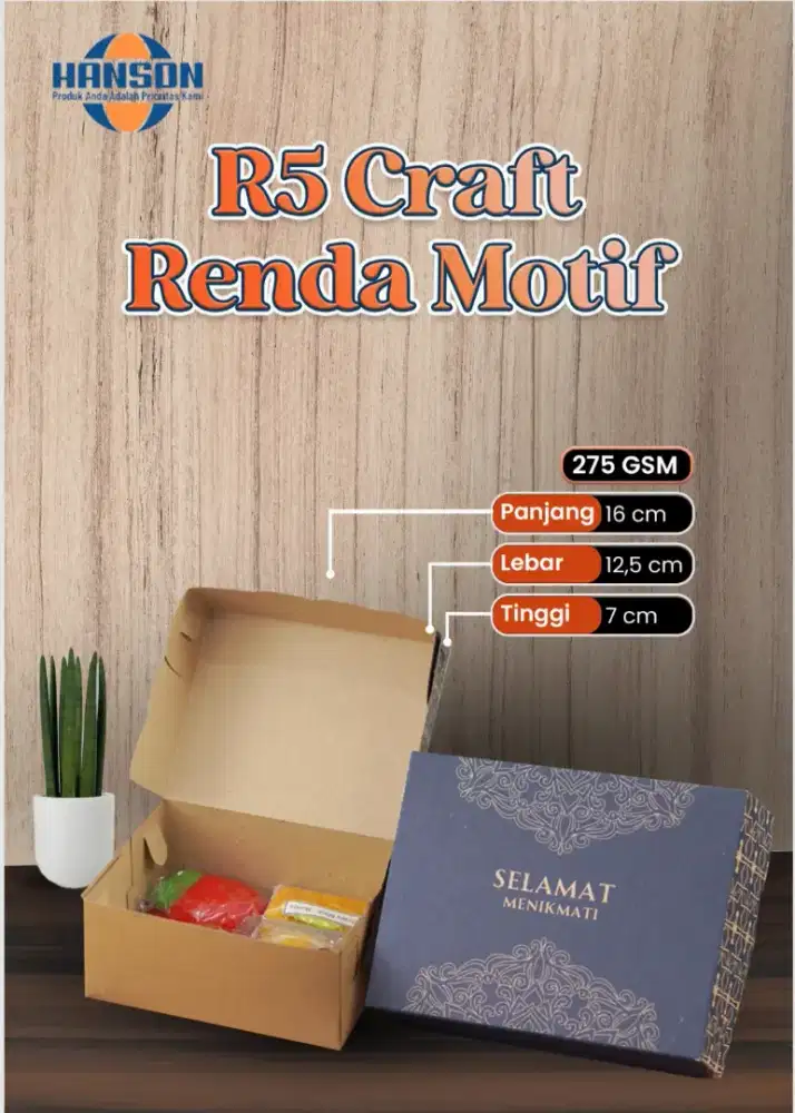 Tempat Kue motif Renda, Tahan minyak dan Air