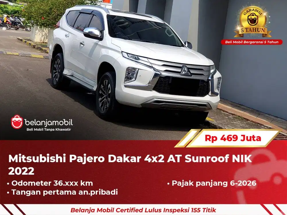 [ GARANSI 5TH ] Mitsubishi Pajero Dakar 4x2 AT Sunroof 2022/2023