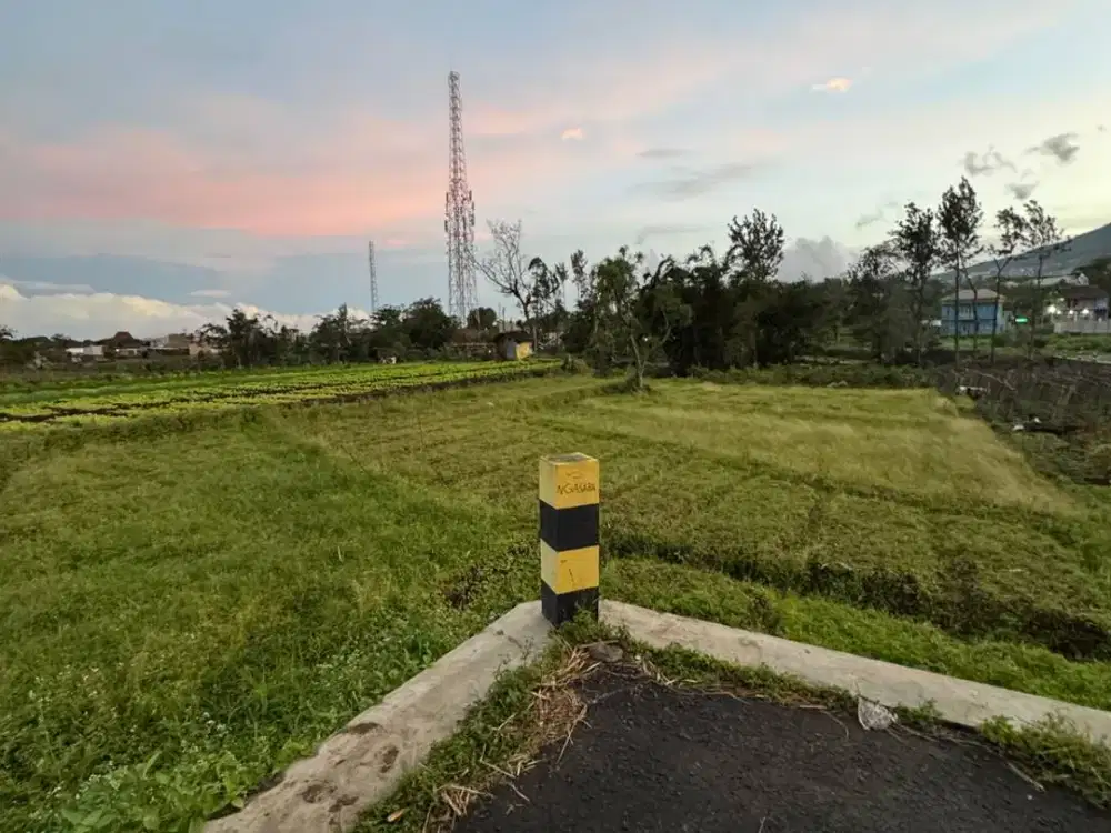 Tanah  Metro Kota Batu istimewa  lokasi di kawasan Vila kebun