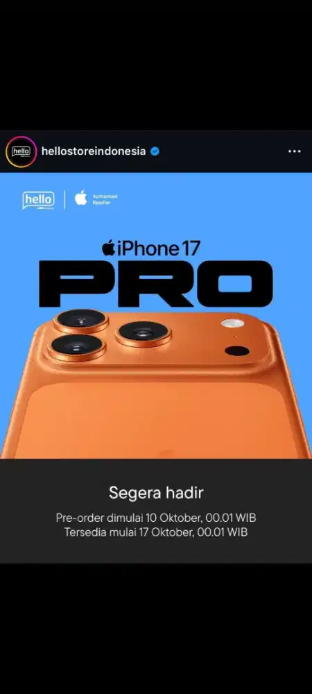 PRE-ORDER IPHONE 17SERIES