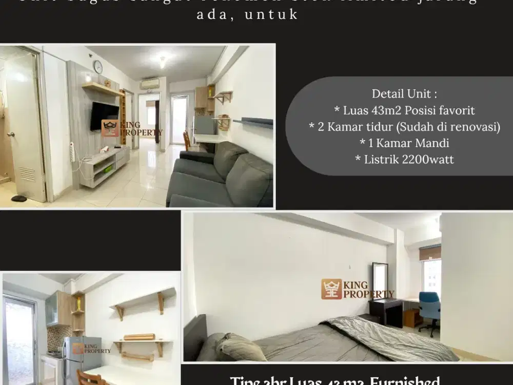 Disewa Apartemen Green Bay Pluit Dengan View Pool. Lokasi Tower di dep