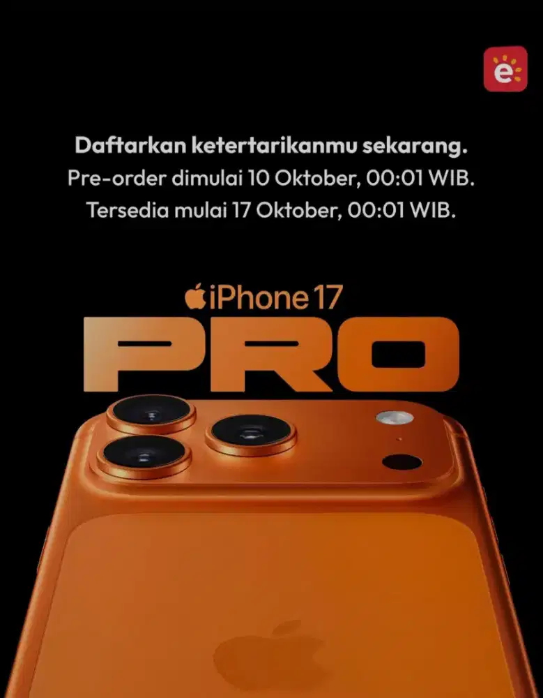 Promo PO iphone 17 series 0% 12bulan