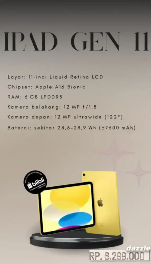 Promo Ipad Gen 11