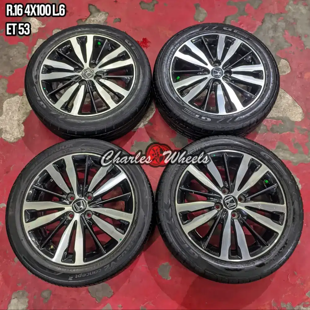 Jual velg oem jazz gk5 r16 4x100 + ban murah