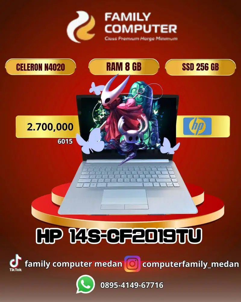 HP 14S-CF2019TU|CELERON N4020|RAM 8GB|SSD 256GB