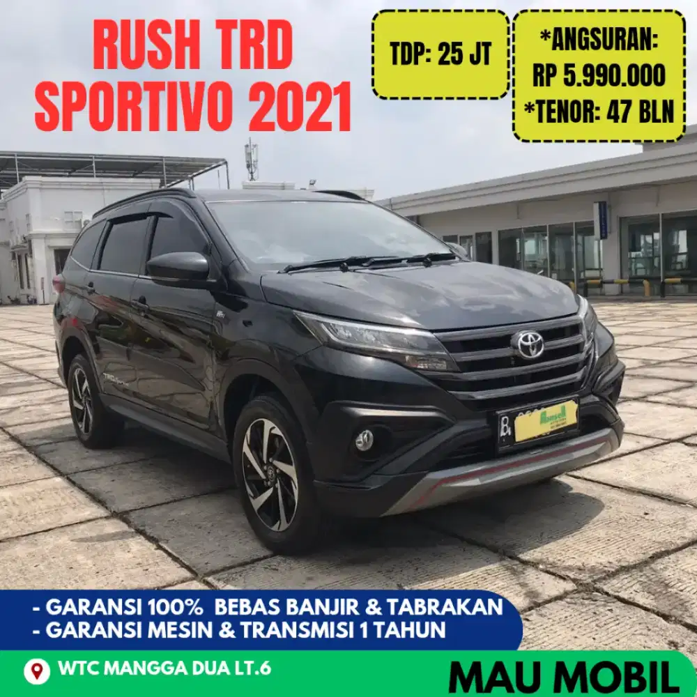 Rush TRD Sportivo 2020/2021/2022 Hitam, KM 59rb