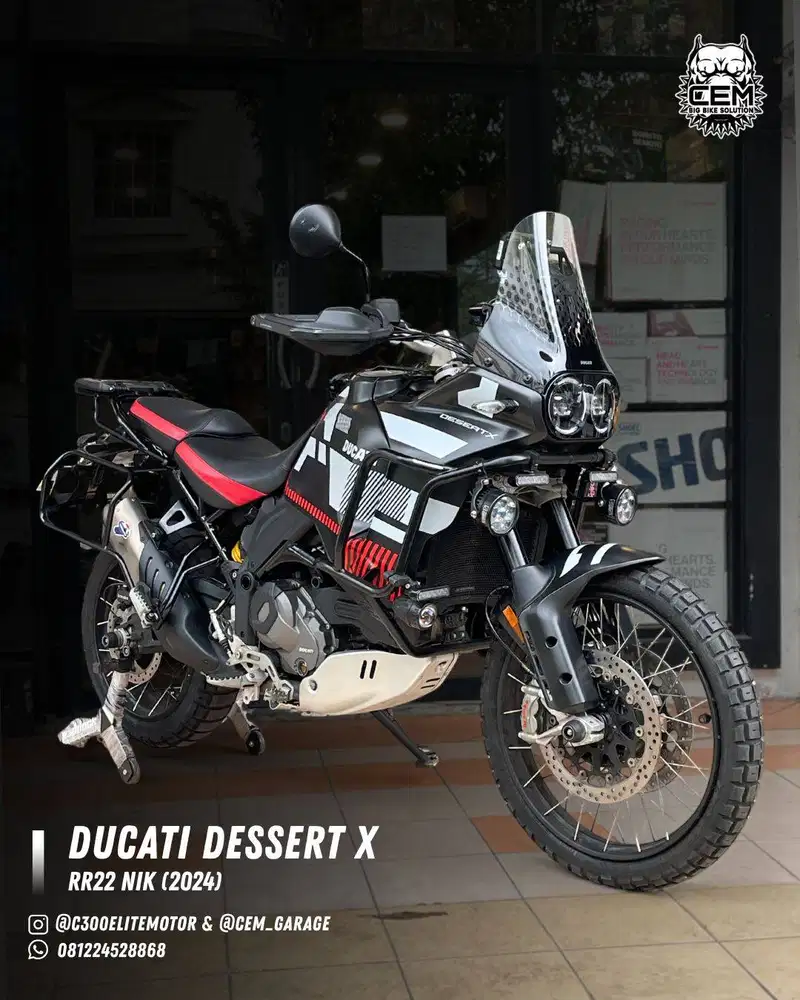 DUCATI DESERT X RR22 NIK 2024 ACCNYA 80 JTAN SIAP TOURING MULTISTRADA