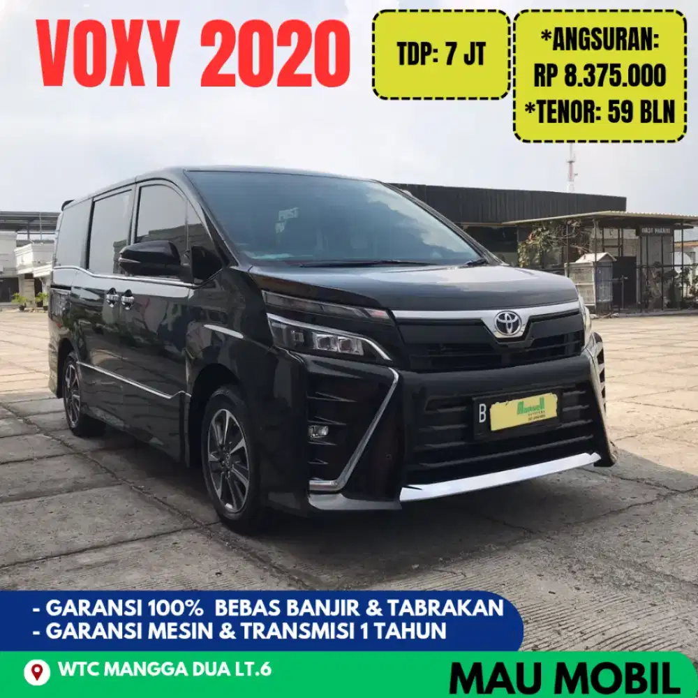 TERMURAH TDP 7JT, Voxy 2019/2020/2021 Hitam, KM 70rb