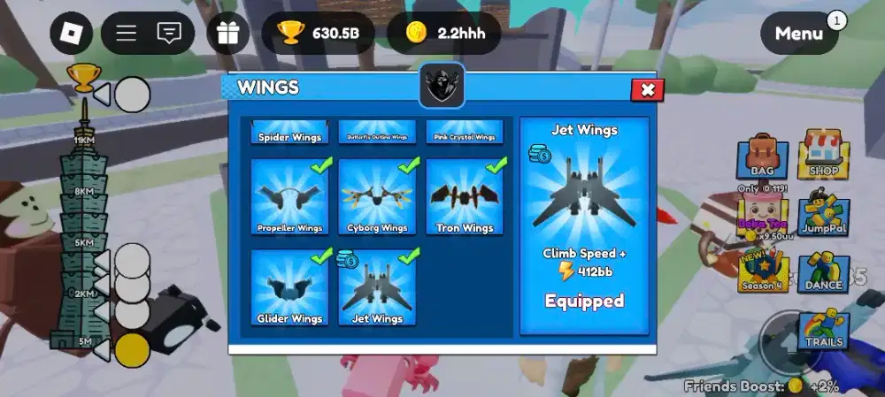 Climb and jump roblox android/pc
