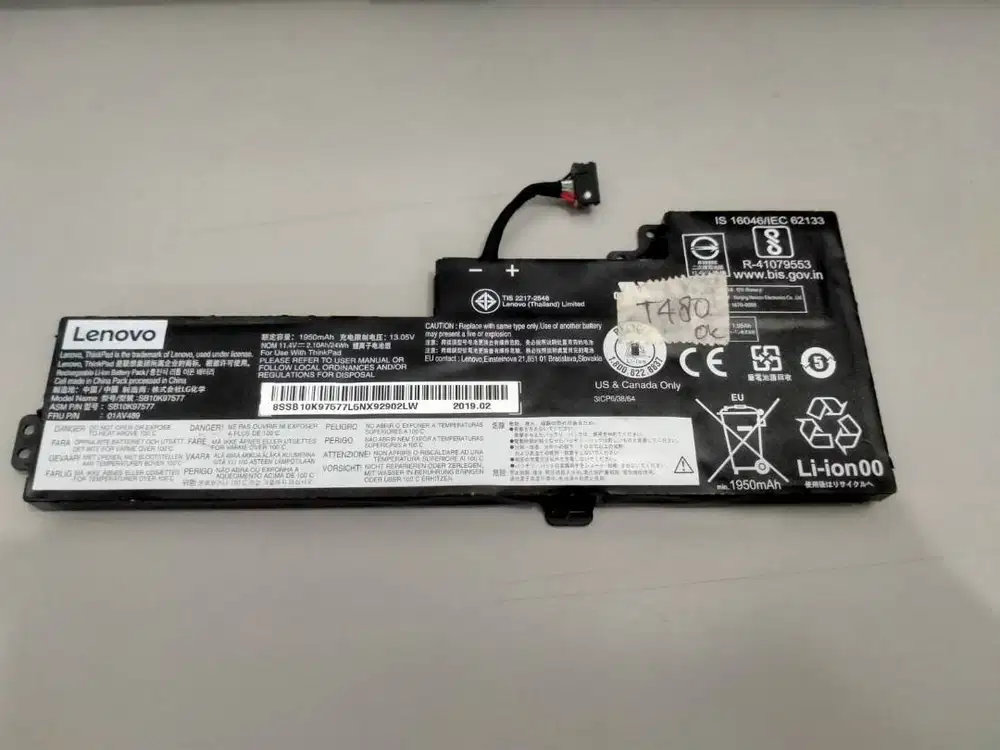 Baterai Internal Lenovo T480