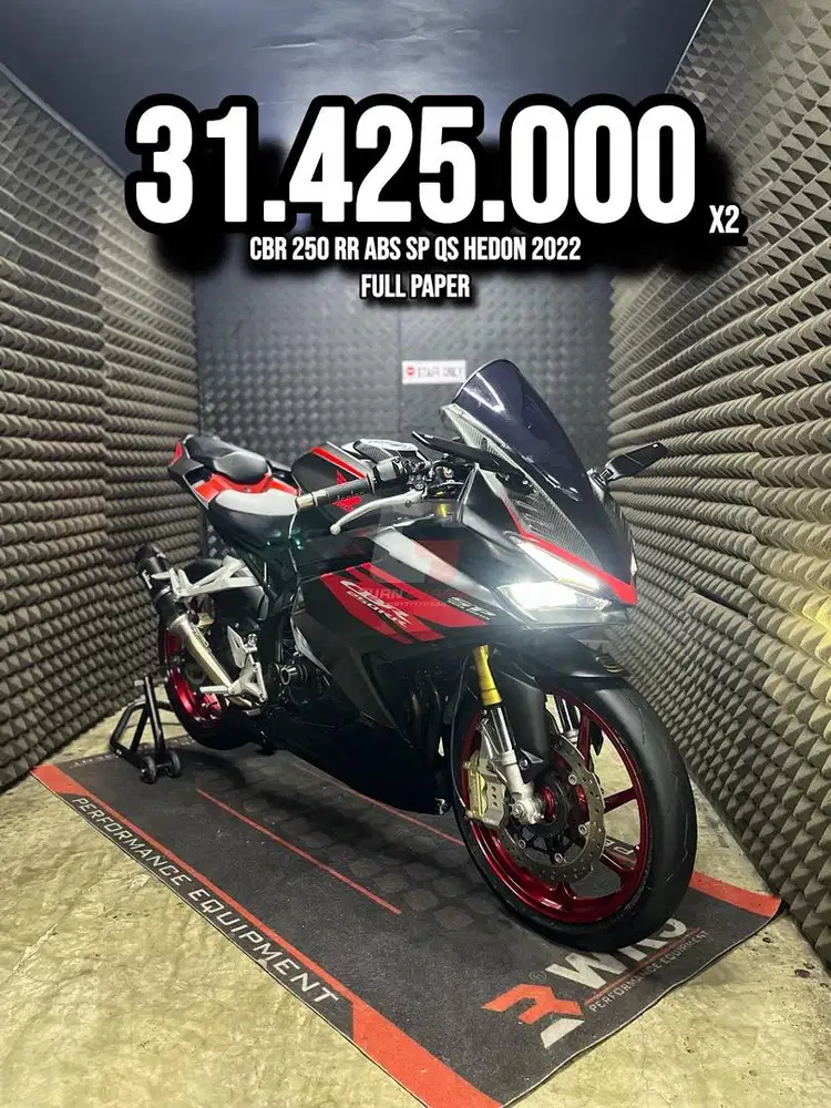 CBR 250 RR OR CBR 250RR ABS SP QS 2022 MODIF MEWAH LOW KM PAJAK ON