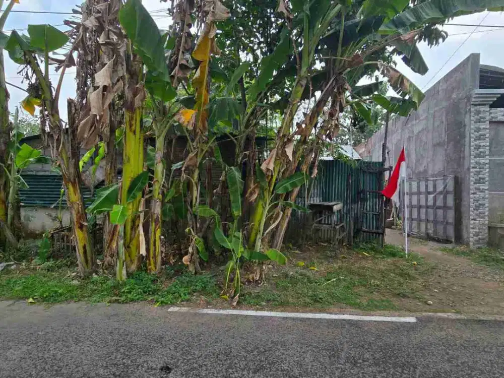 Tanah Bonus Bangunan Gudang Kecil di Solo Baru, akses jalan simpangan mobil.