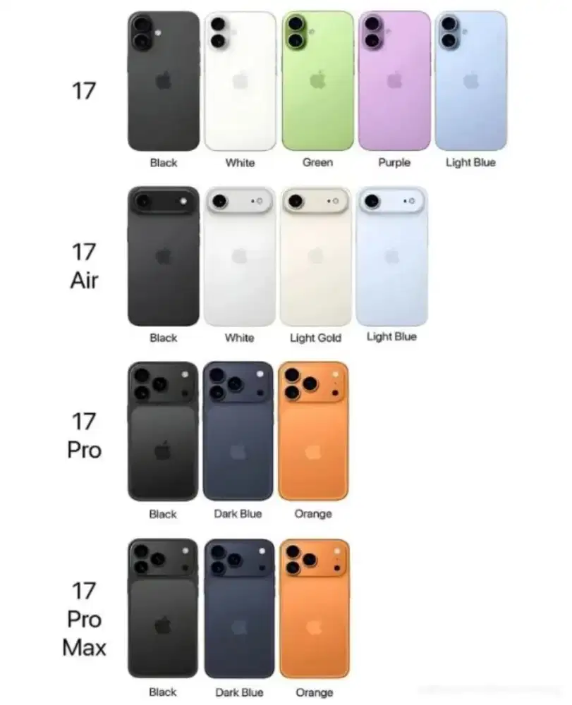 PRE ORDER IPHONE 17 SERIES