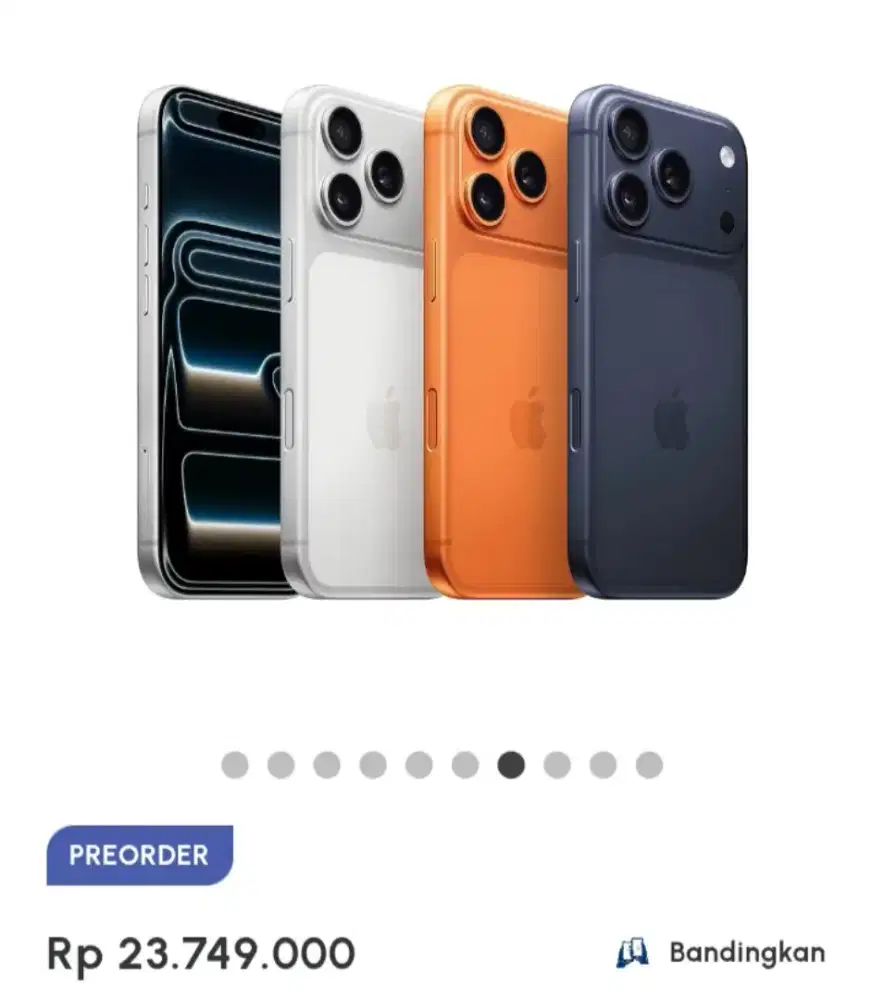 PO iphone 17 Pro 256gb bisa cicilan syarat ktp dibantu sampe acc