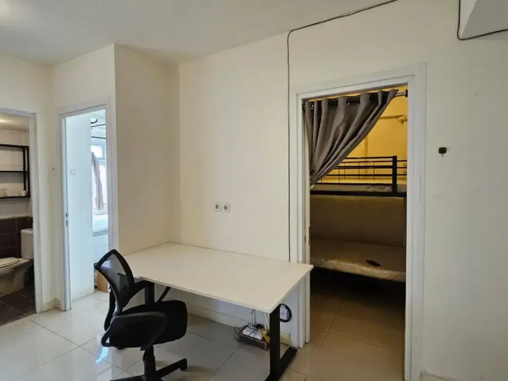 UNIT 2BR SIAP HUNI BULANAN TOWER CHRYSANT GREEN PRAMUKA CITY FASILITAS LENGKAP