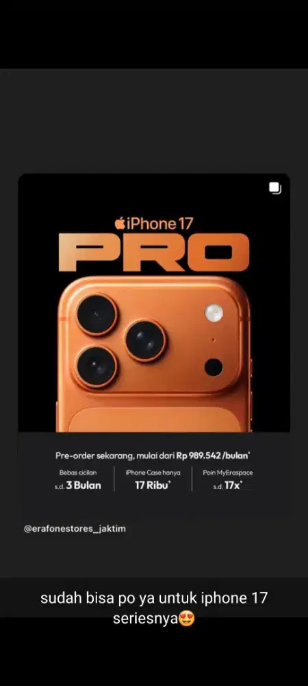 PO IPHONE 17 PAKAI KREDIVO