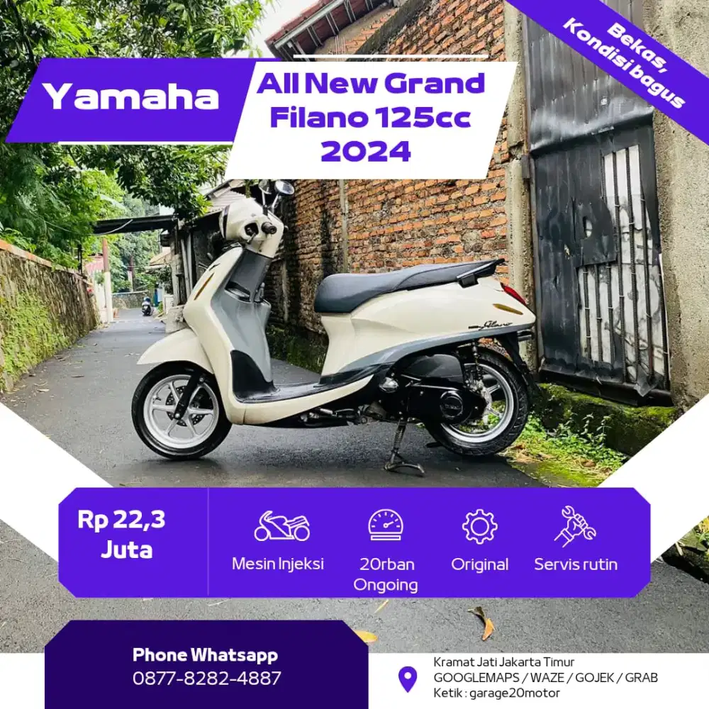 Yamaha All New Grand Filano 125cc Keyles modif Preep Studio Tahun 2024