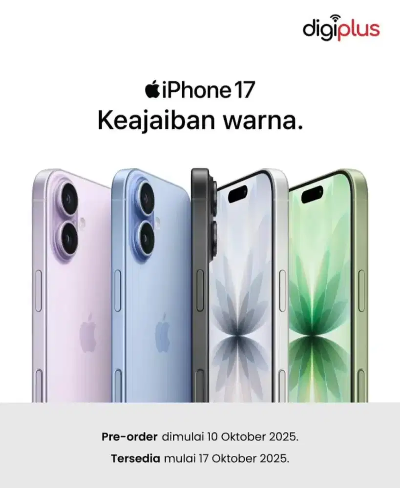 Pre-Order iPhone 17 Series New Unit Garansi Resmi
