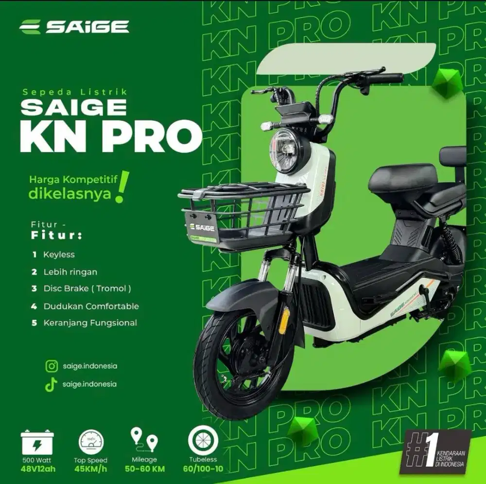 Sepeda Listrik Saige Type KN-PRO