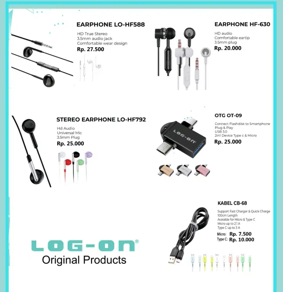 Aksesoris handphone headset dll