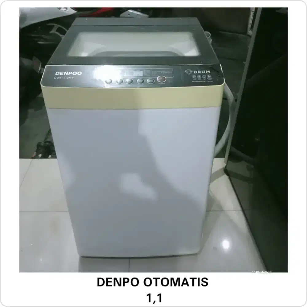 Mesin cuci 1 tabung otomatis Denpo