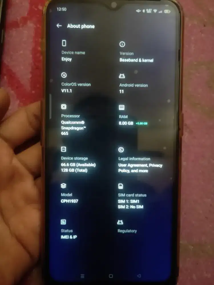 Oppo A9 2020 normal batangan