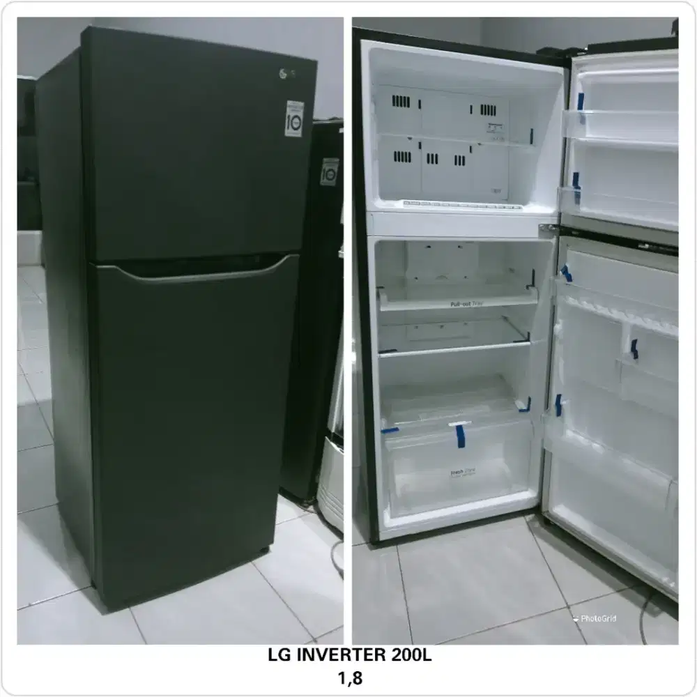 Kulkas 2 pintu LG inverter