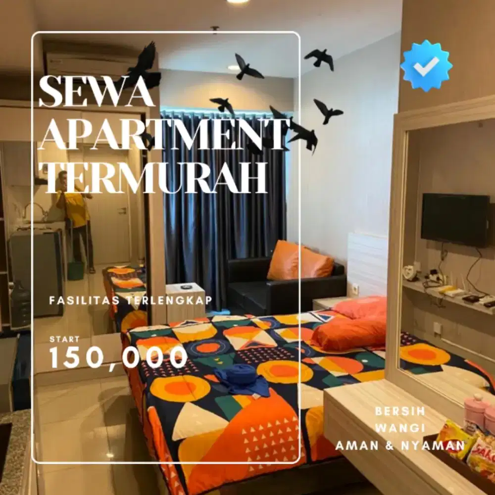 DISEWAKAN APARTEMEN HARIAN/TRANSIT JAKARTA SELATAN KALIBATA CITY
