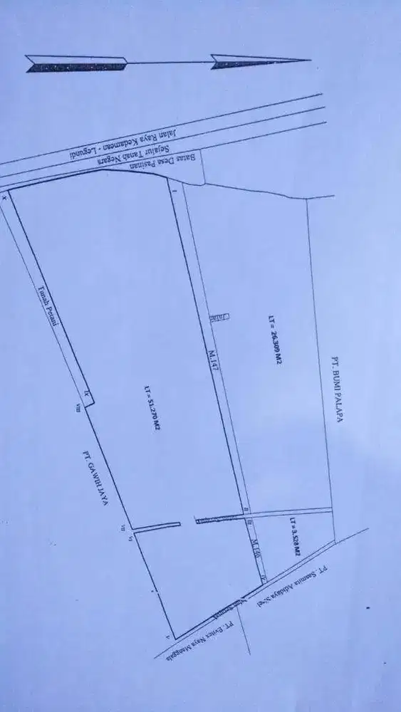 Dijual Tanah Zona Industri Lebar 198m Raya Legundi - Exit Tol Krian