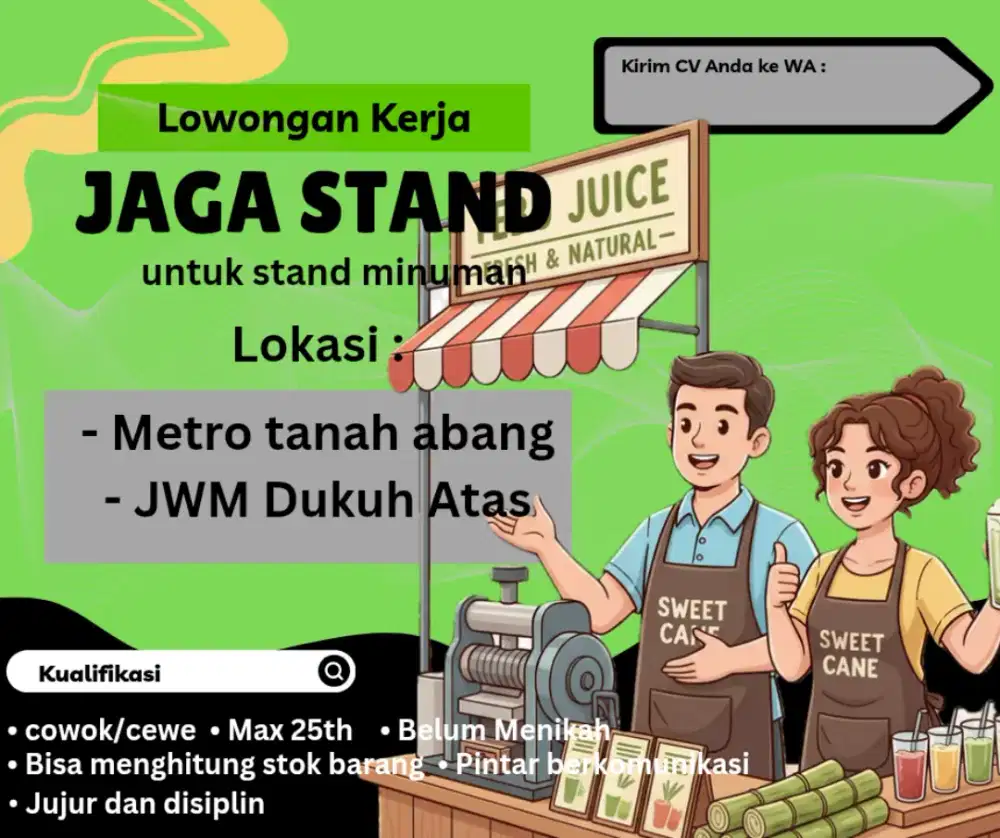 Jaga stand minuman