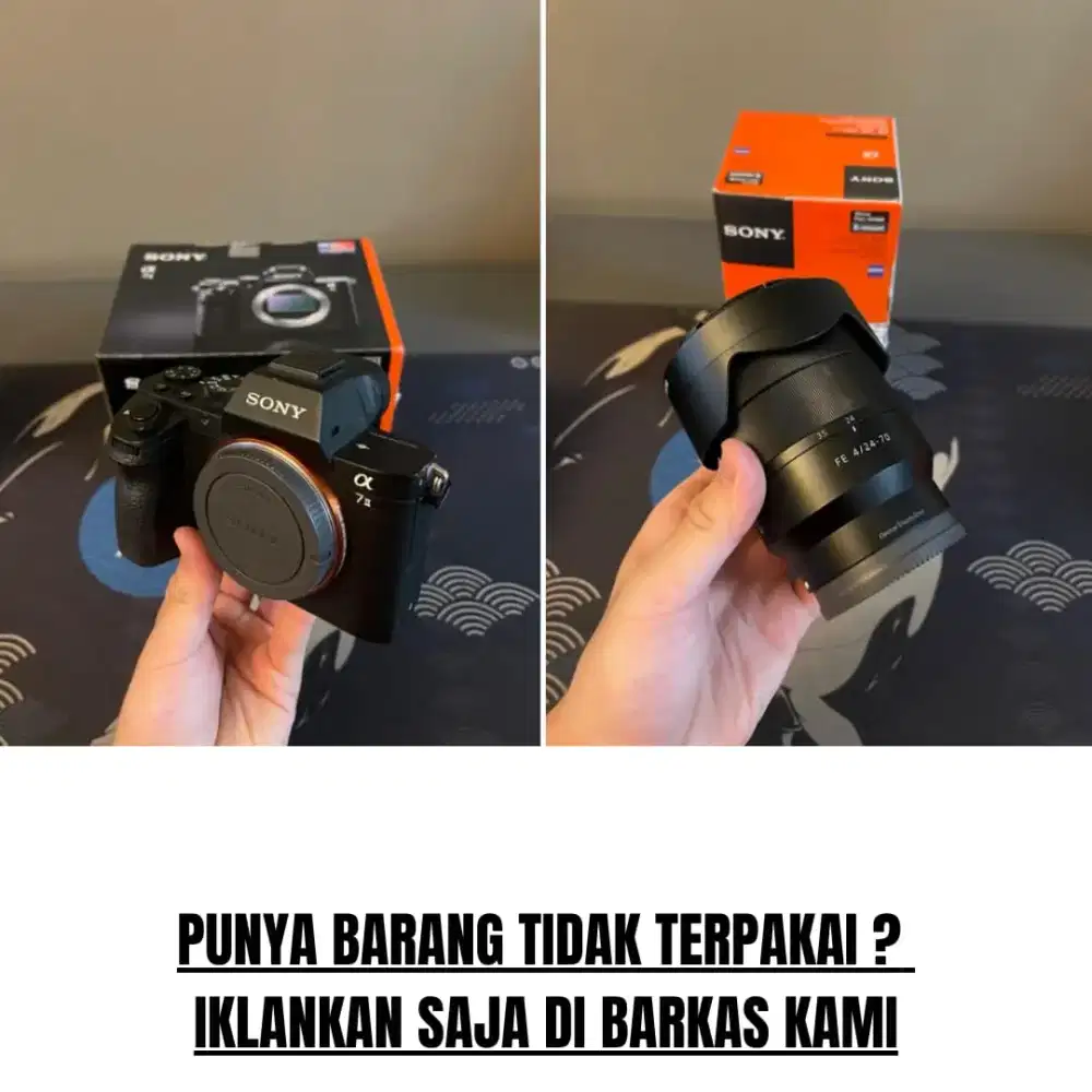 Kamera Mirrorless Sony A7II dengan Lens Sony FE 24-70mm F.4 OSS